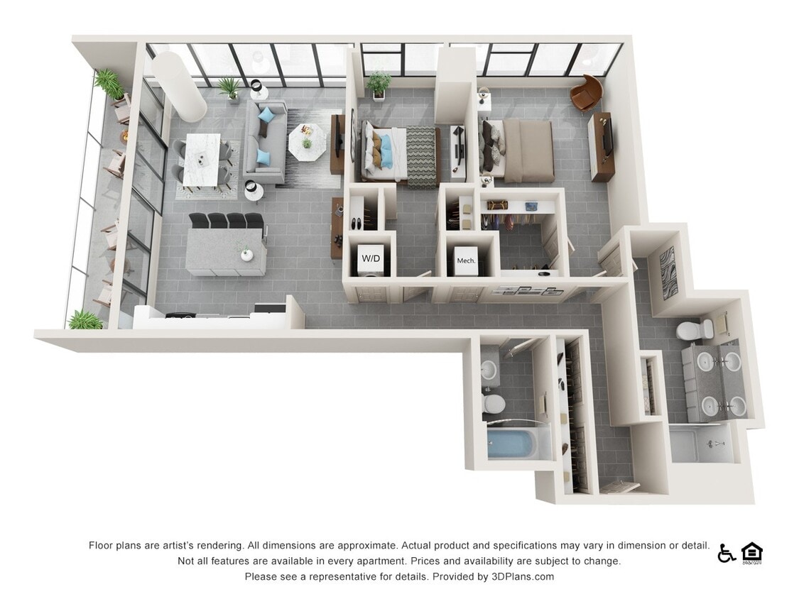 Floor Plan - Two Bedroom F