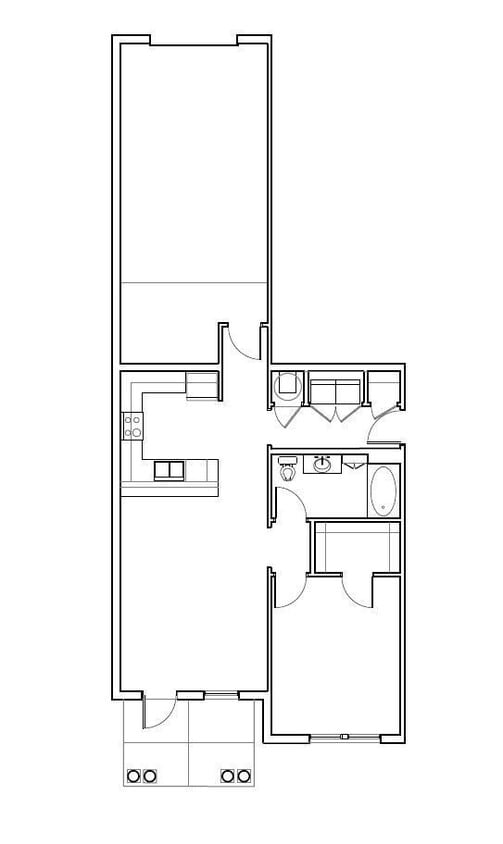 Floor Plan - 1BXB2-1X1