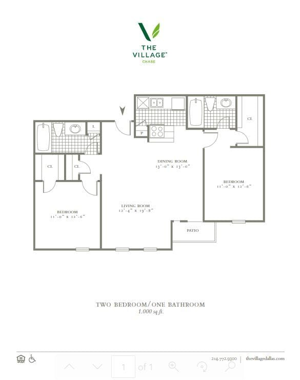 Chase 1000 SF - Two Bed Two Bath