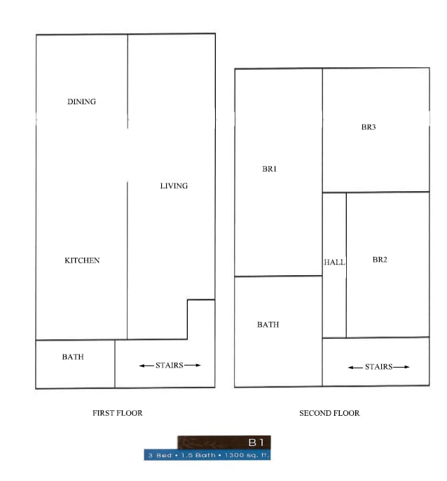 Floor Plan - Duplex - Two Story