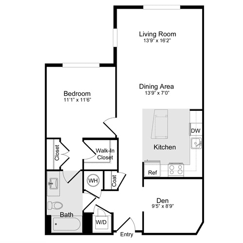 Floor Plan - B-1 Den