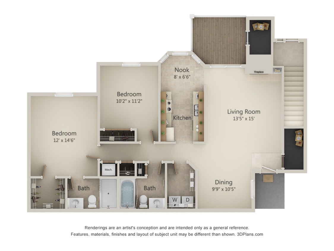 Floor Plan - 2H-Sunrise Series