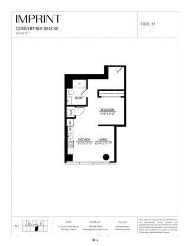 Floor Plan - Convertible Deluxe K
