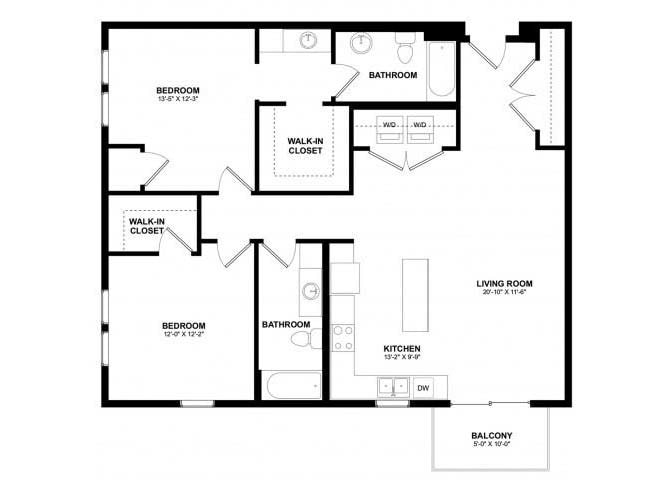 Floor Plan - 2x2¼ CDE