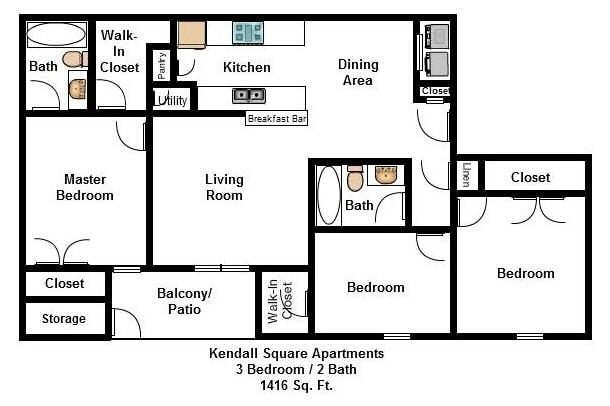 3BR/2BA - 3 Bed/ 2 Bath