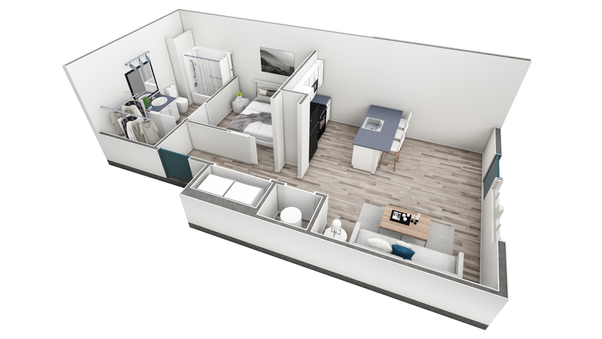 Floor Plan - Studio Premier Retreat Courtyard