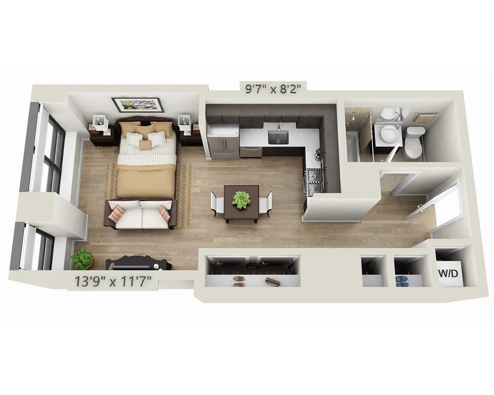 Floor Plan - Studio E1P