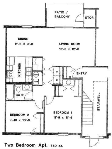 2BR/1BA - 2BR/1BA