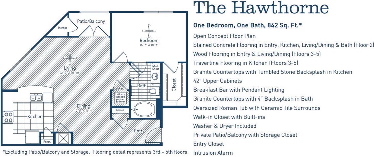 Floor Plan - The Hawthorne