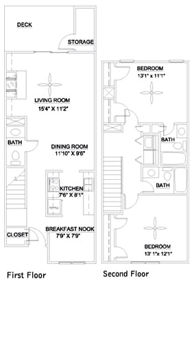 2BR/2.5BA - The Eno 1162
