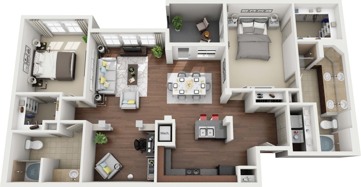 Avanti Cityside - Braeswood - 2 Beds - 2 Baths - 1417 Sq. ft. - Braeswood