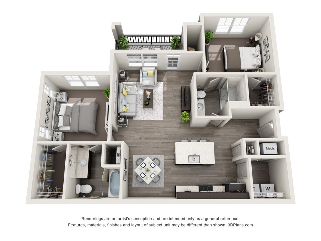 Haven on Tucker_B5.jpg - B5 - Two Bedroom, Two Bathroom