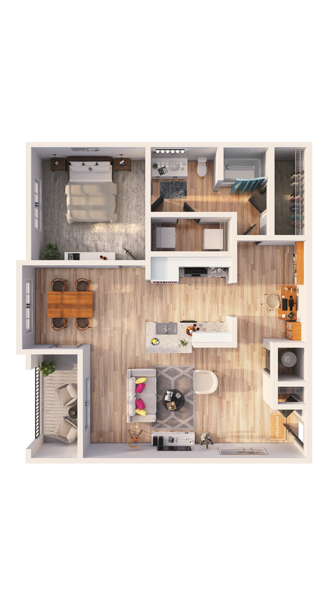 Botanic at Ingleside- A1F Floorplan - A1F