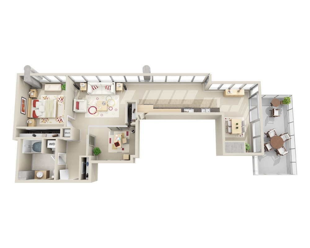 Floor Plan - Midrise A1SD