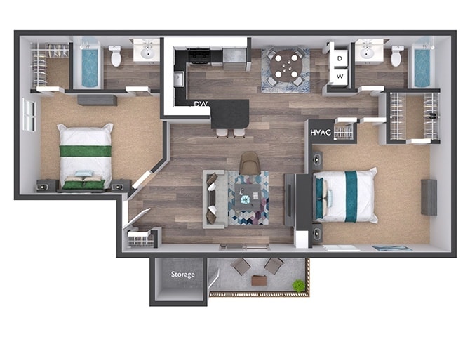 Floor Plan - Renovated Dogwood 