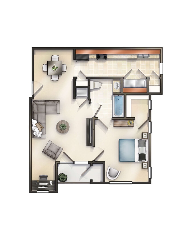 Floor Plan - The Chester w/Balcony