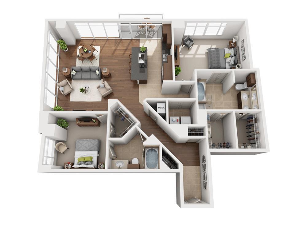 Floor Plan - Plan P4 (P-B2G)