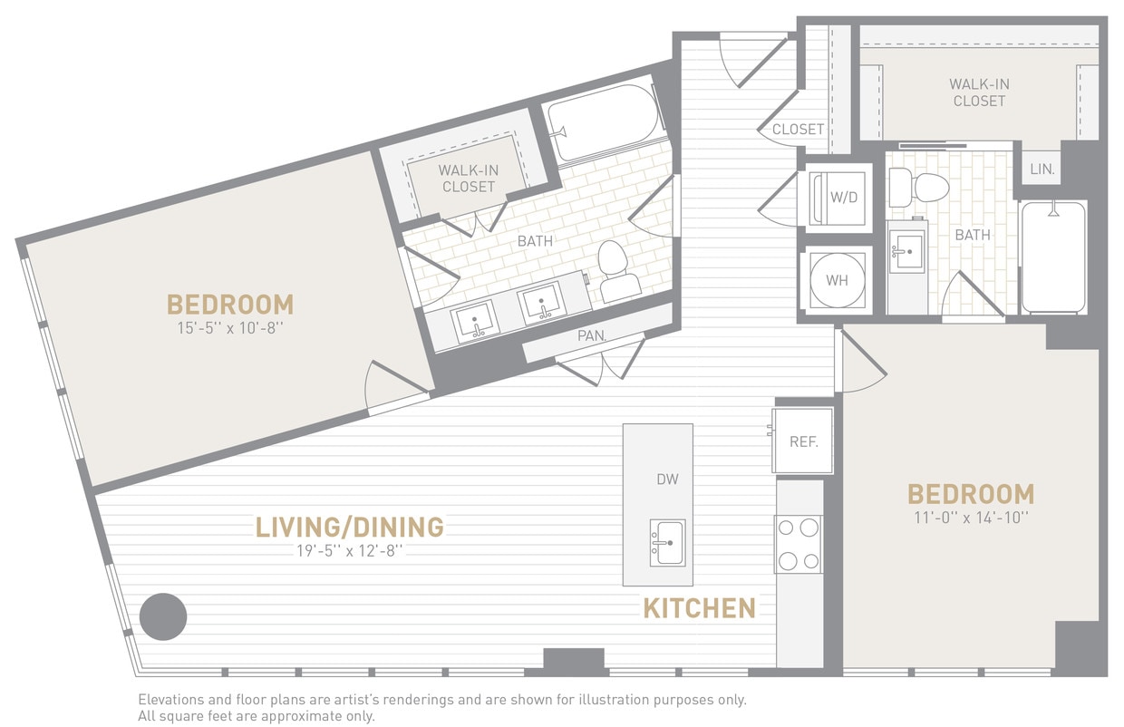 Floor Plan - 2 Bed 2 Bath-C05