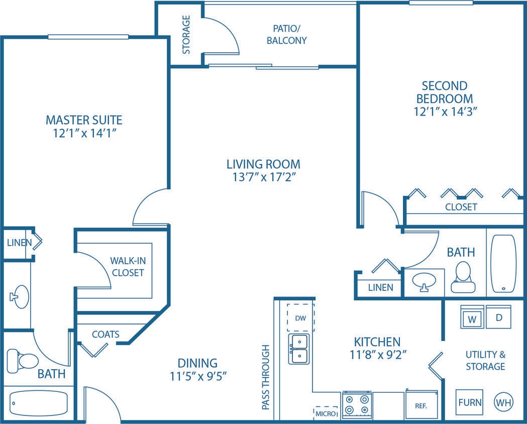 Bennington - Bennington (2 Bedroom) - $1390-$1660