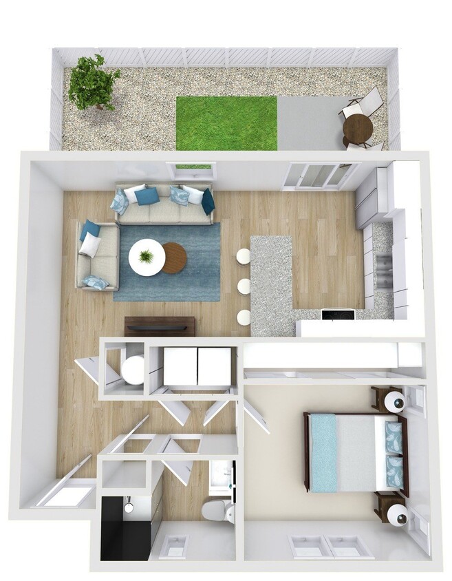 Floor Plan - F1-Furnished