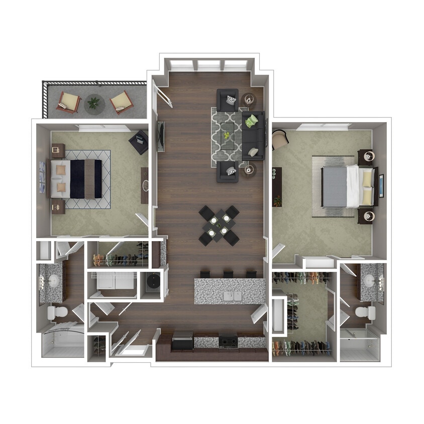 B6 3D Floor Plan - B6