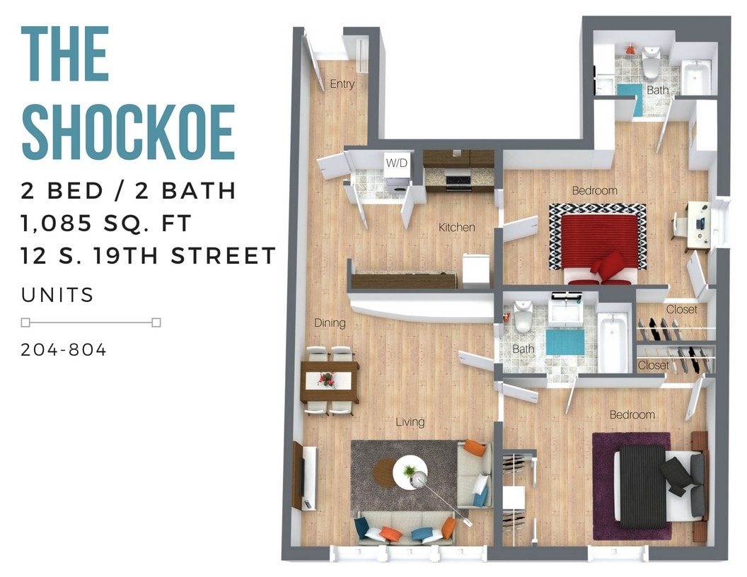 Floor Plan - The Shockoe (Overview-City Side)