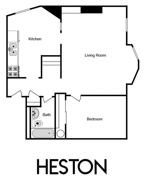 Heston Floor Plan - The Blacherne - Heston