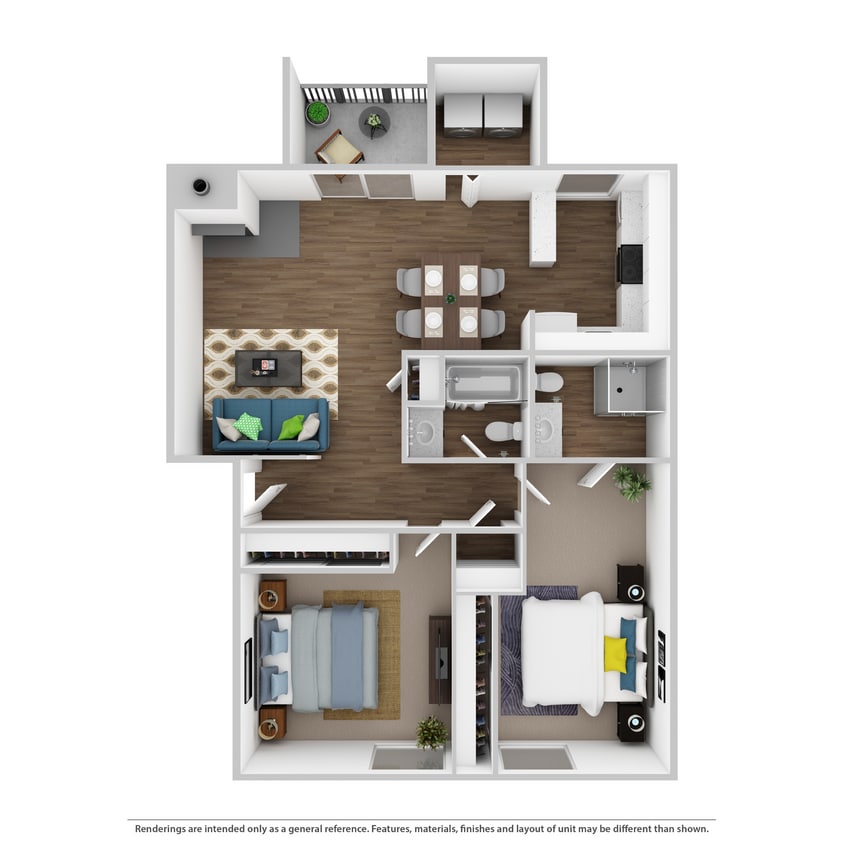 Floor Plan - 2x2 Upgrade