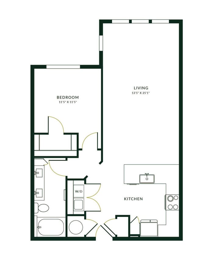 A1S floor plan The Hartley at Blue Hill - A1S