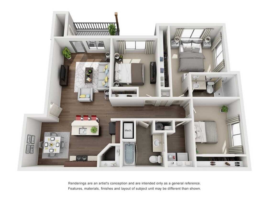 Floor Plan - 3X2 Priest
