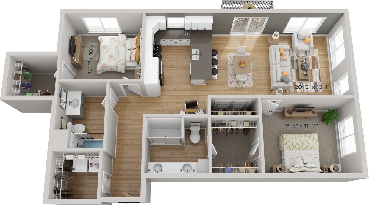 Floor Plan - Ruby (2B)