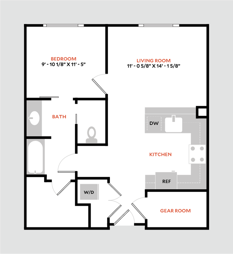 Floor Plan - Plan 1E