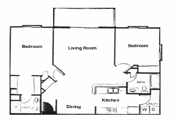 2 Bedroom 2 Bath Split - Spacious, open concept + turret *WAITLIST*