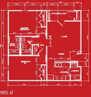 2BR/2BA - 2 Bedroom-Unfurnished/Furnished