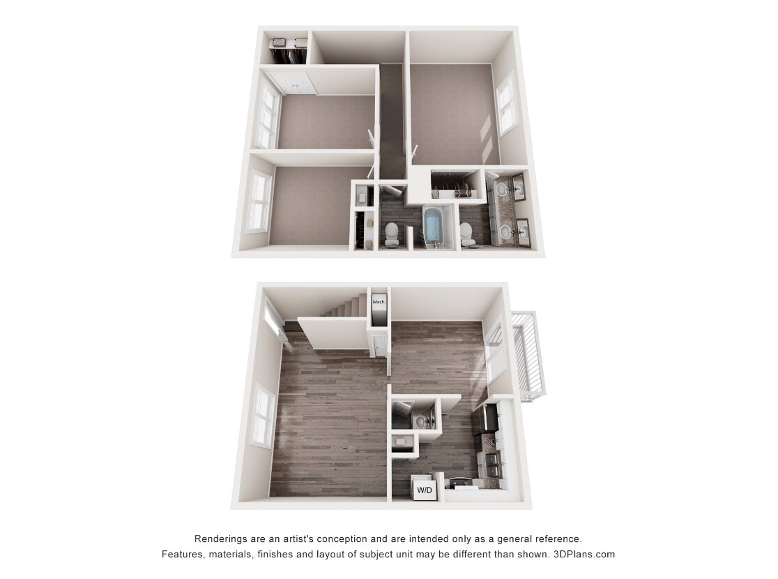 Floor Plan - 3 Bed 2.5 Bath Wellington