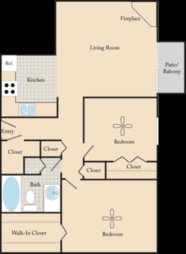 B1 - 2 Bed, 1 Bath B1