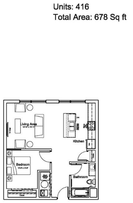 Floor Plan - 416-1B1B