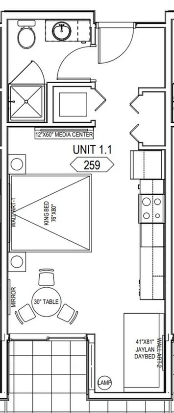 Floor Plan - Studio C1