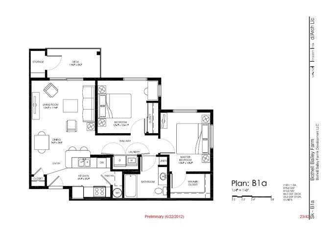 Floor Plan - 2B1A