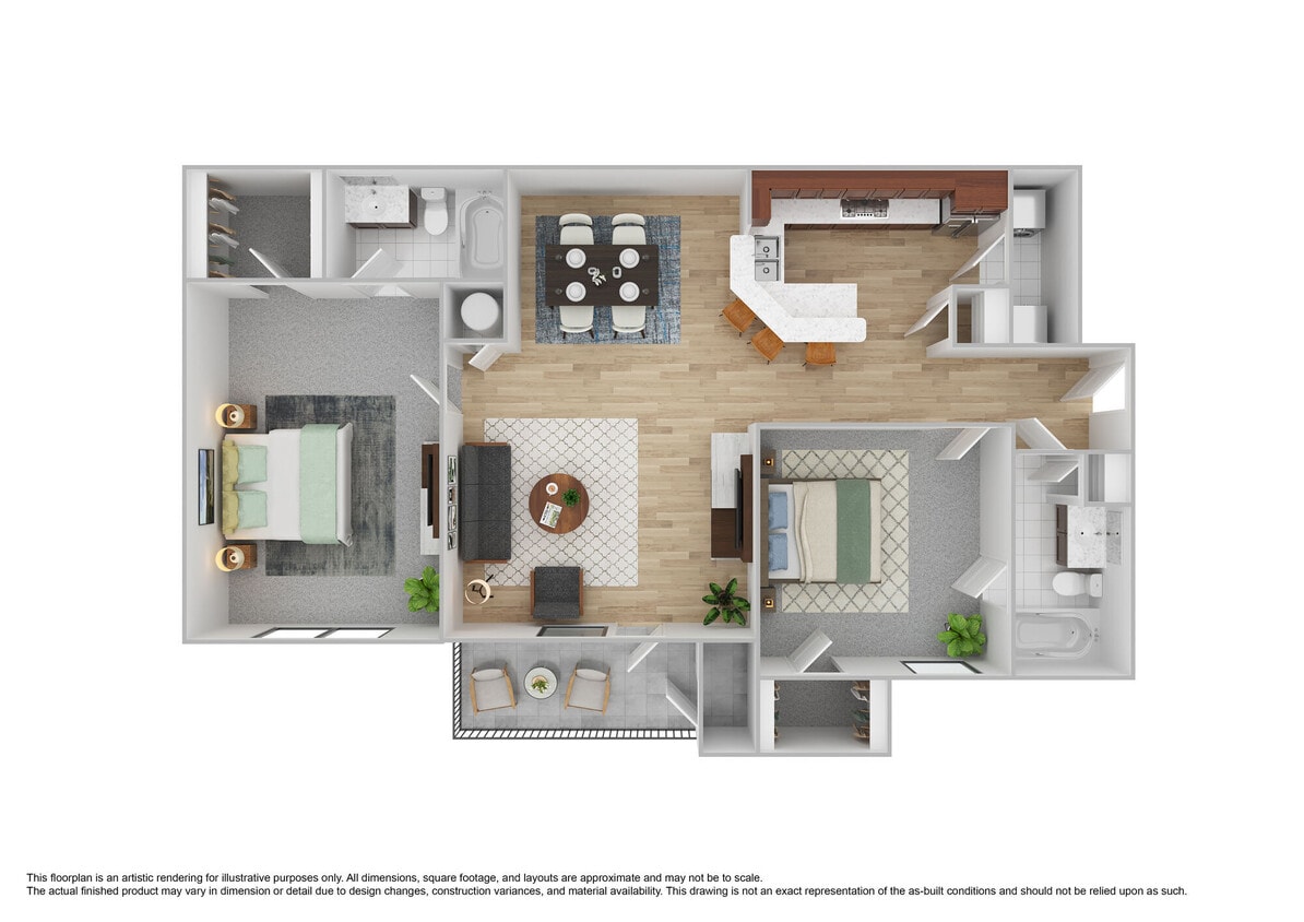 Floor Plan - 2x2Br