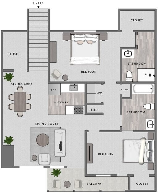 Floor Plan - B1 - 2x2