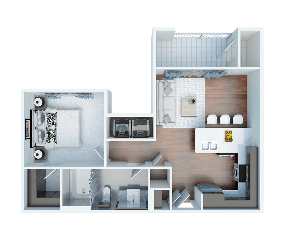 1 Bed / 1 Bath / 530 Sqft - Cedar