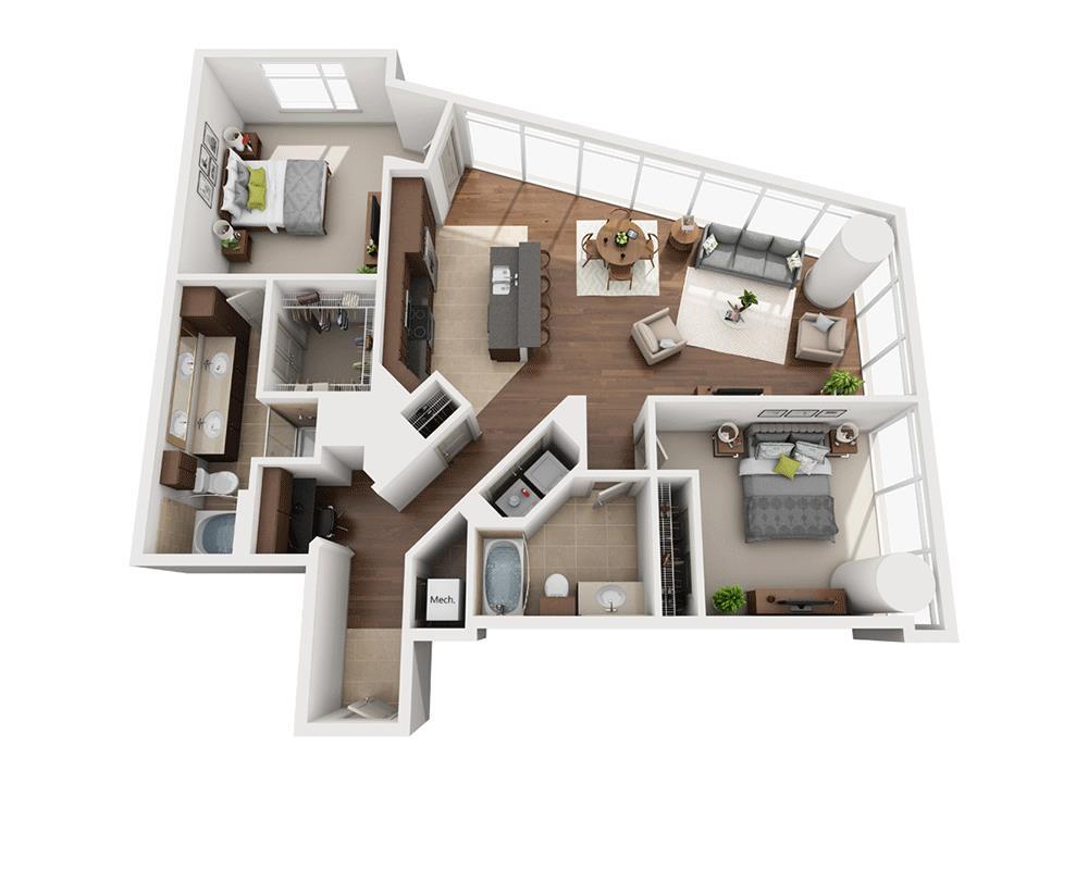 Floor Plan - Plan L (B2B)