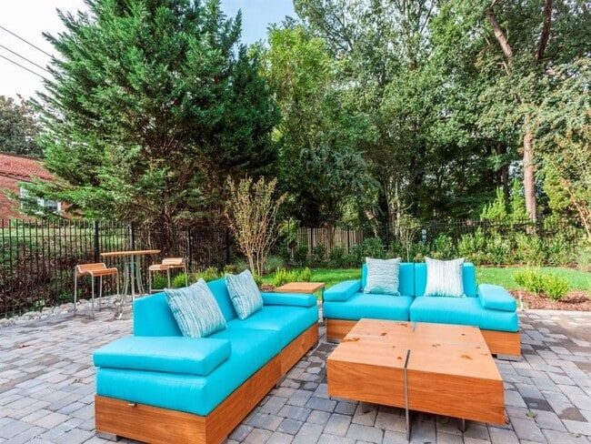 Grilling & BBQ Area with Plush Outdoor Seating - Rosslyn Heights