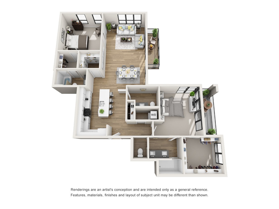 Floor Plan - Two Bedroom