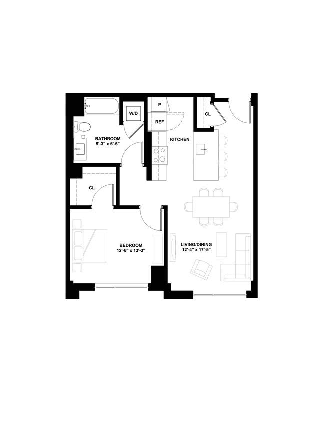 Floor Plan - 1B-PH