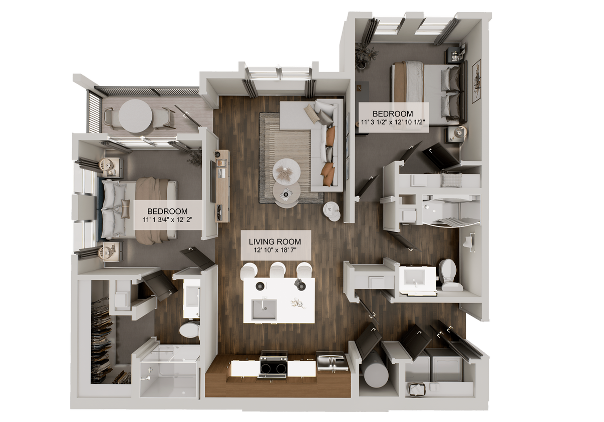 Floor Plan - The Ledger (B1A)