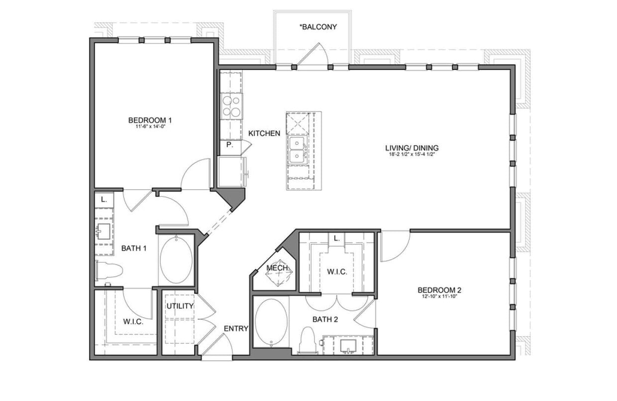 Floor Plan - Stag’s Leap 7B4