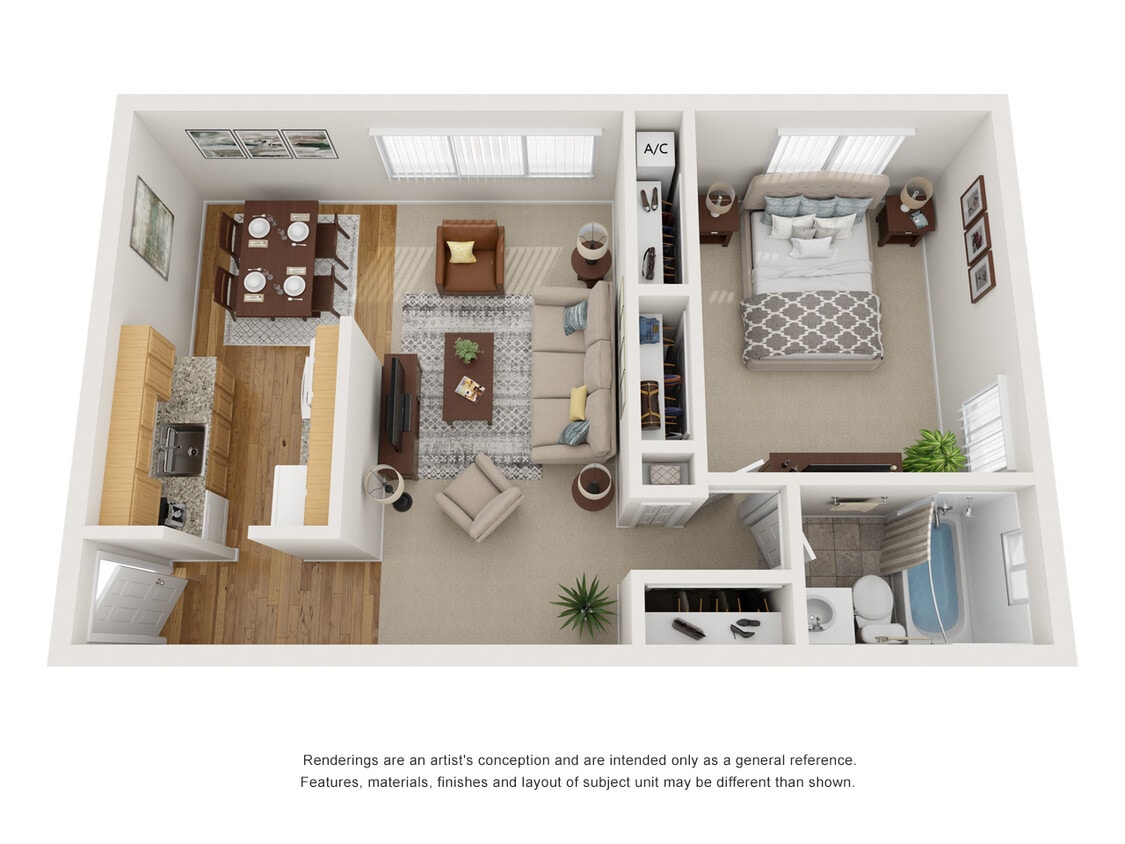 Floor Plan - 1 bedroom A
