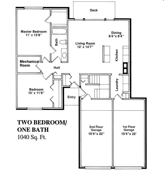 2BR/1BA - The Augusta Upper